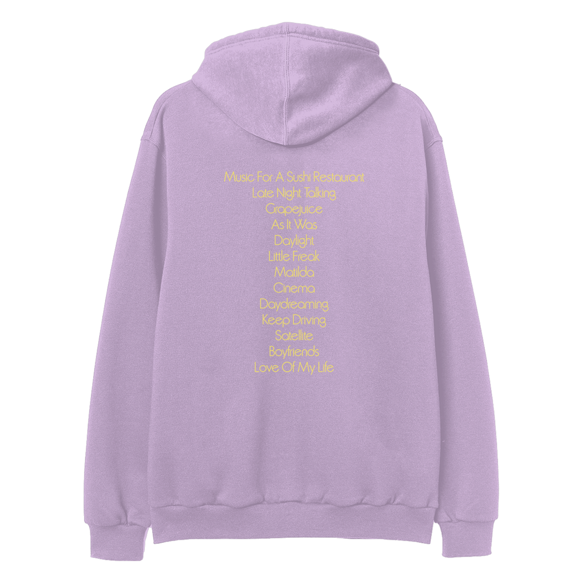 Harry Styles Harry's House Tracklist Hoodie - Purple