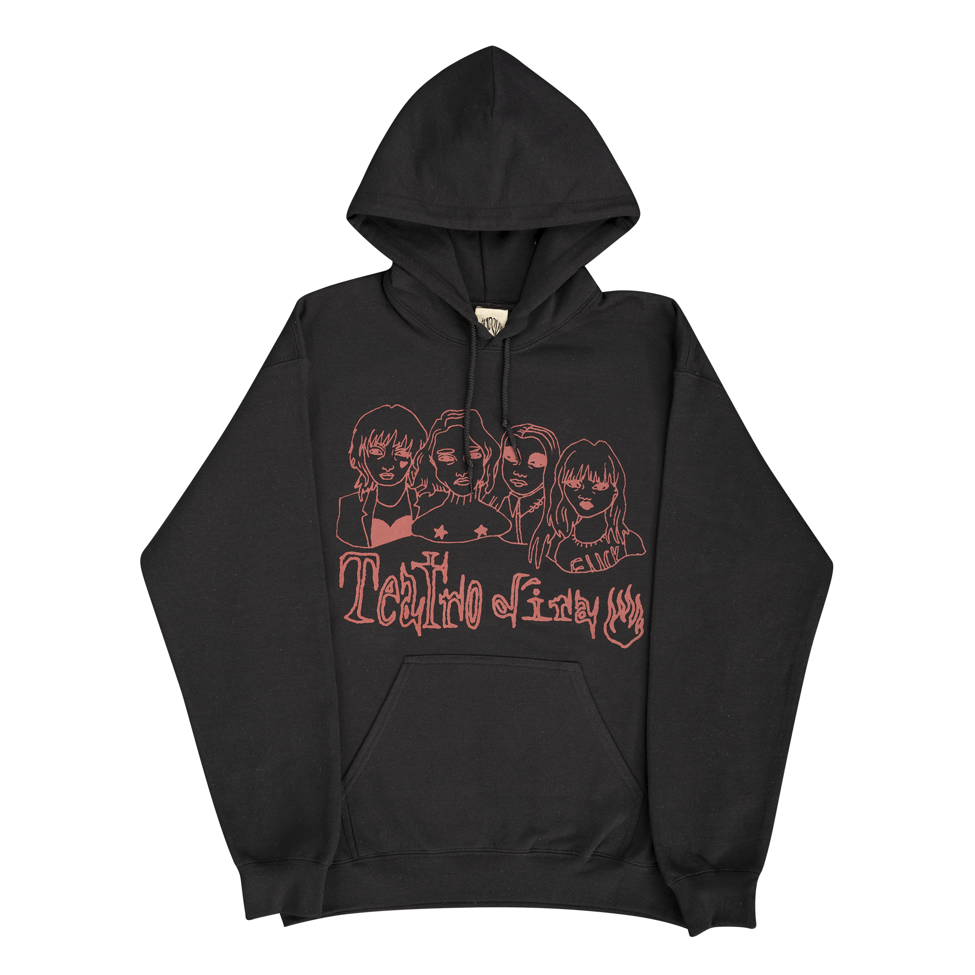 Mneskin  TEATRO D’IRA Doodles  Black Hoodie