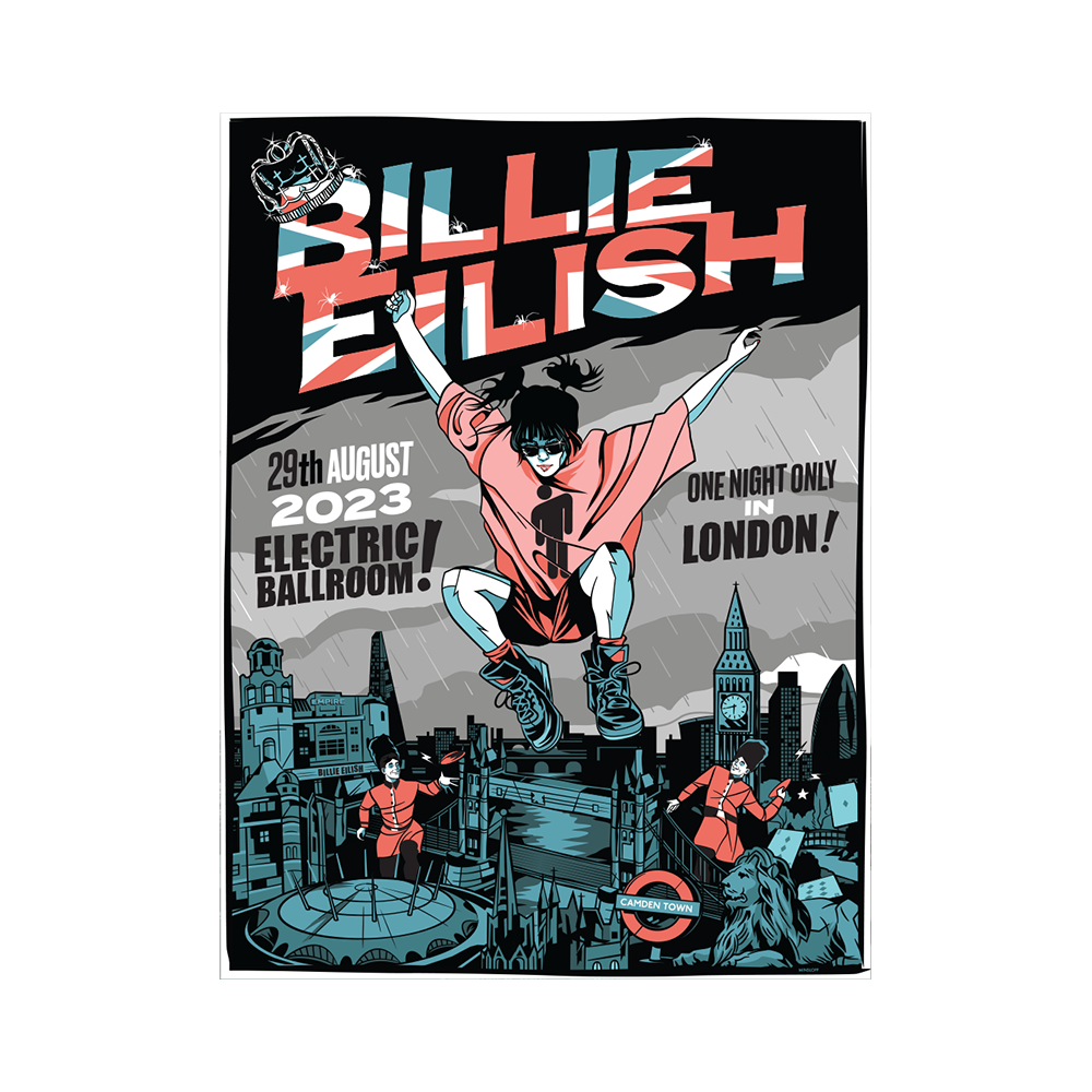 Billie Eilish Electric Ballroom Silk Screened Lithograph