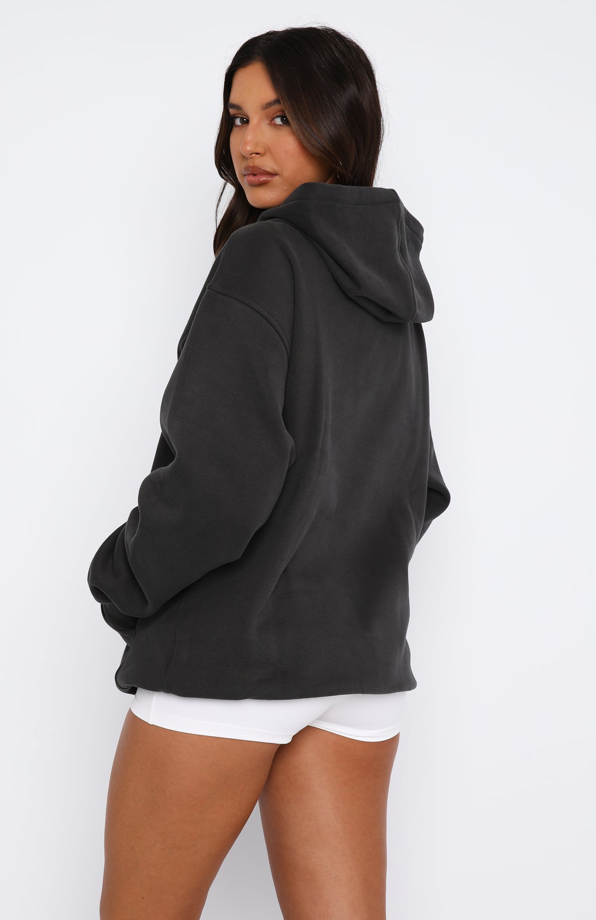 Come Out On Top Oversized Hoodie Charcoal