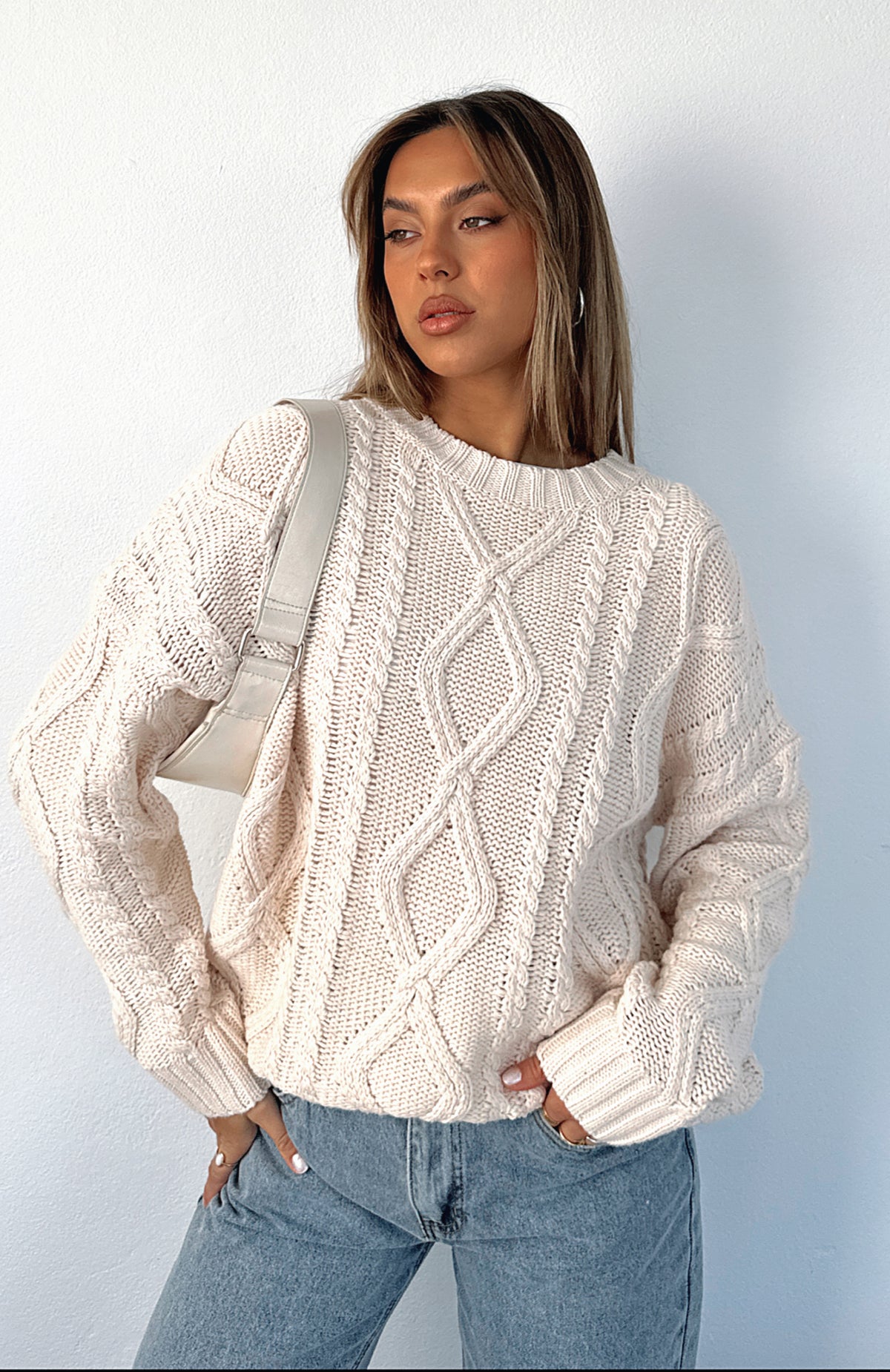 Strong Attraction Knit Sweater Cream