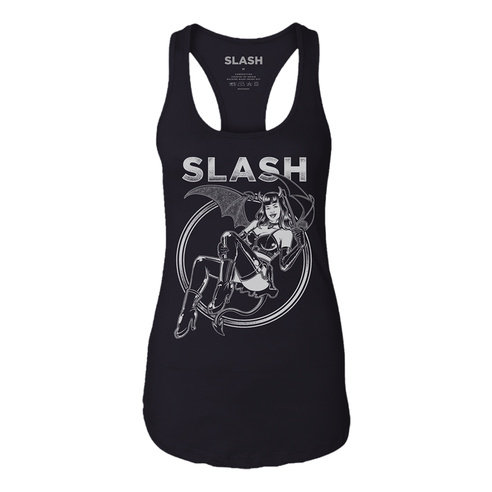 Slash Devil Girl Racerback T-Shirt