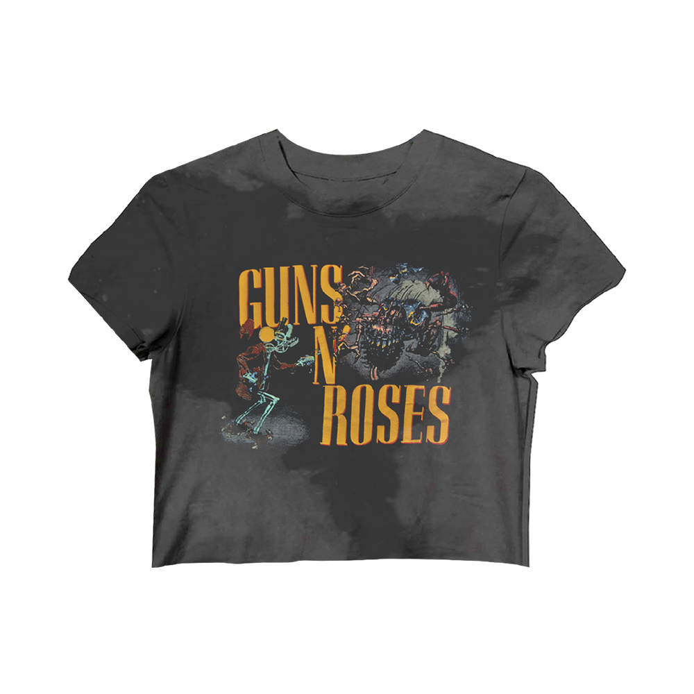Guns N' Roses Appetite for Destruction Women's Tie Dye Crop