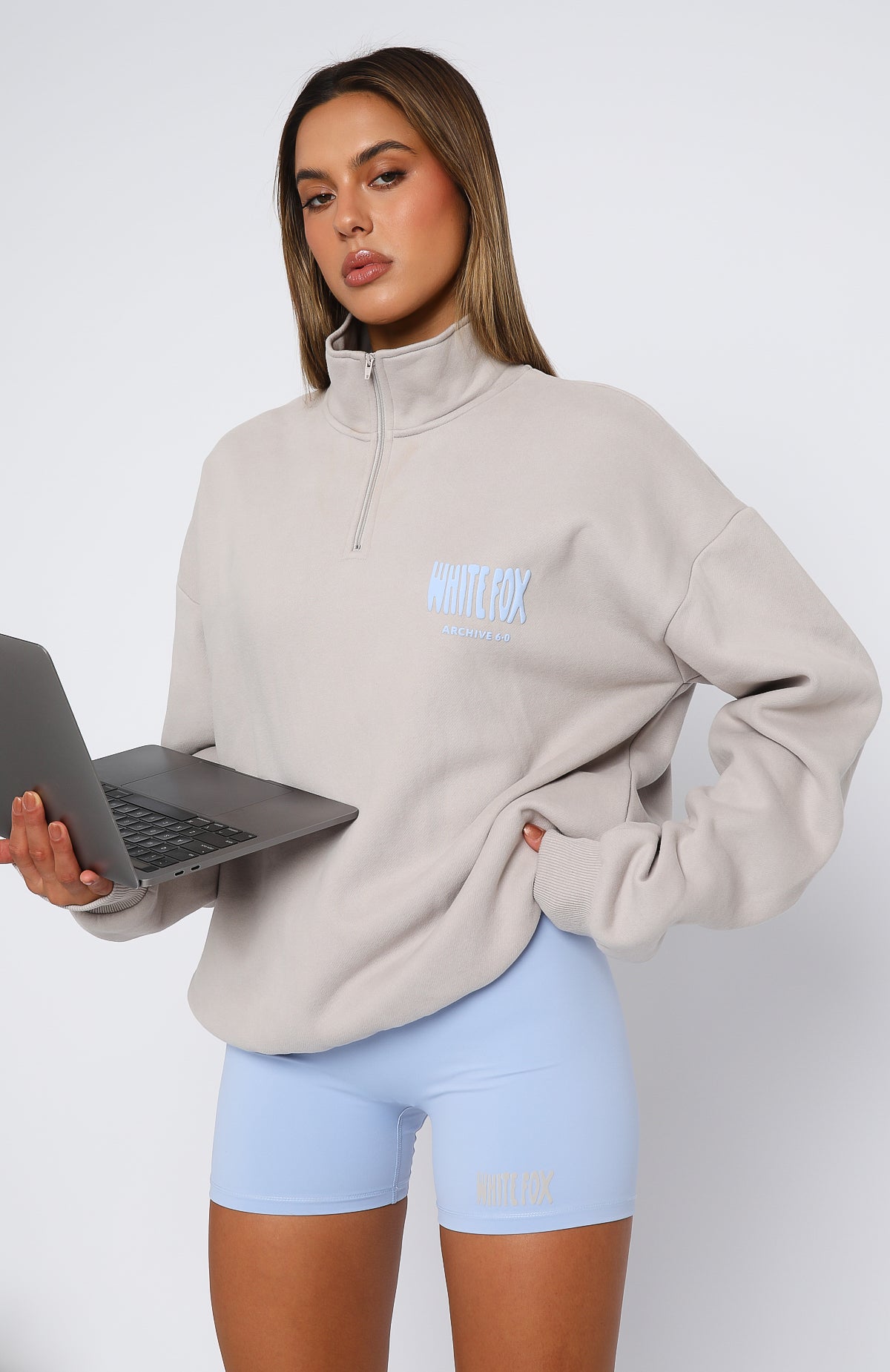 Archive 6.0 Zip Front Sweater Dove