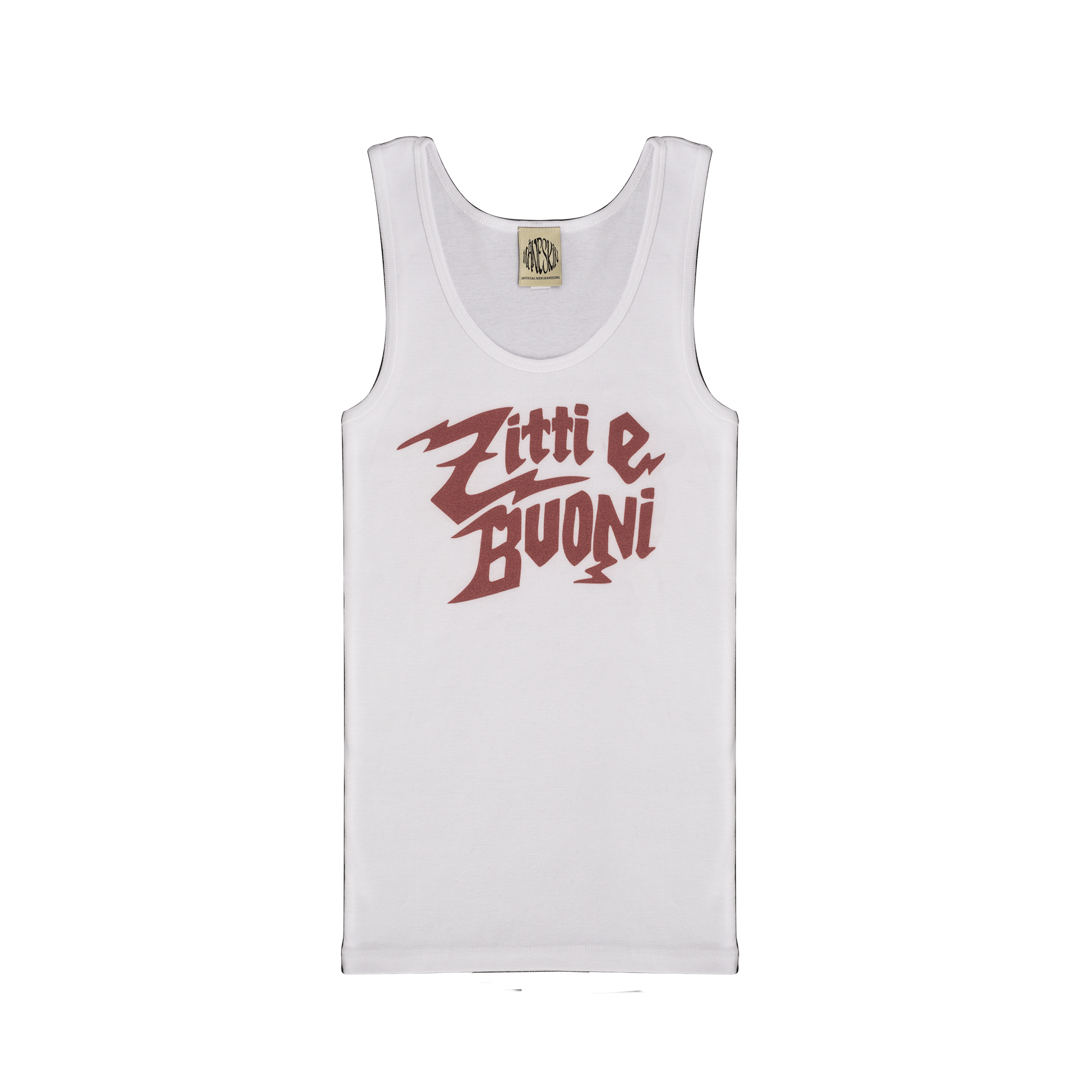 Mneskin  ZITTI E BUONI White Tank Top