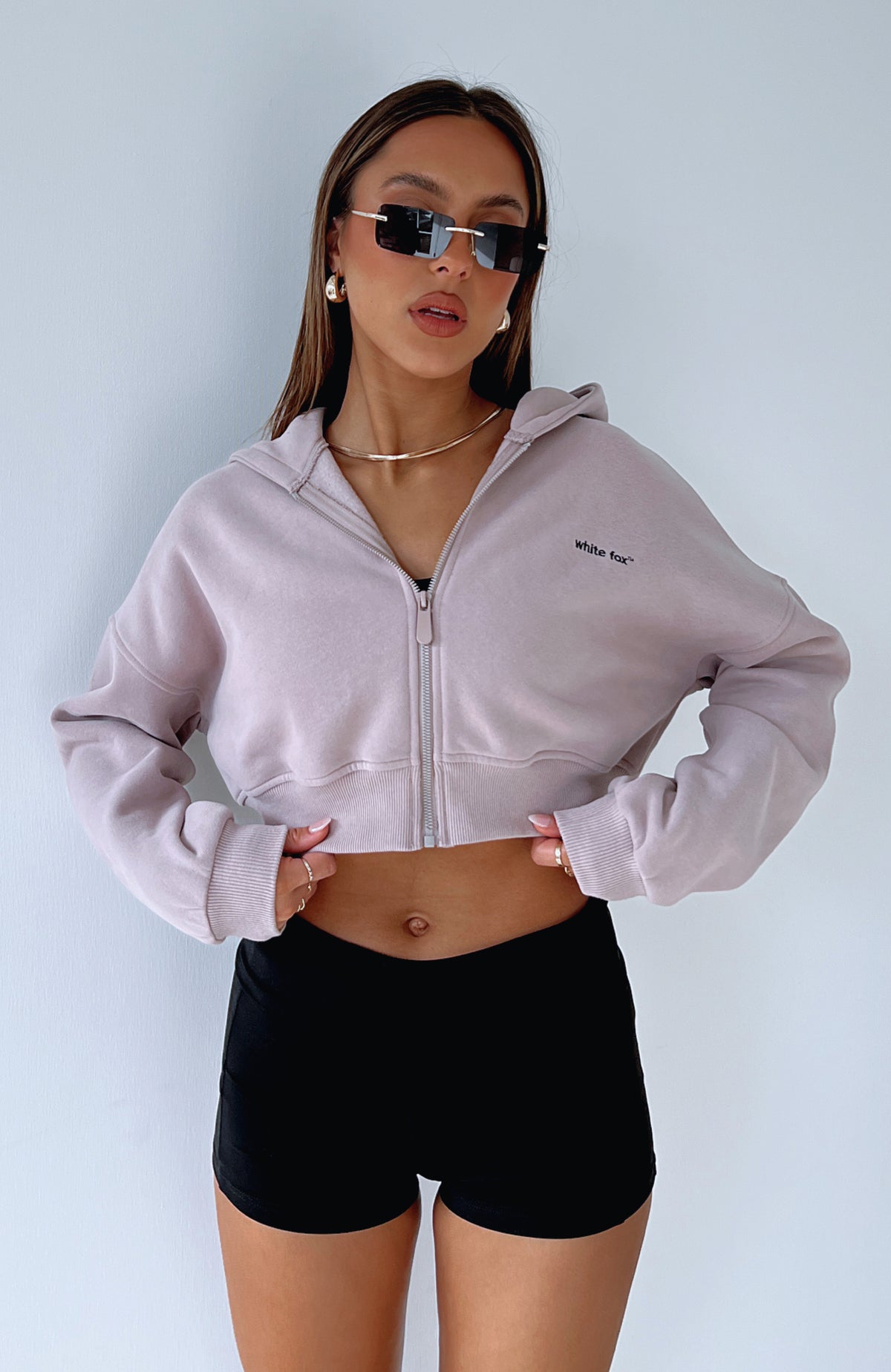 She's Effortless Cropped Hoodie Cinnamon