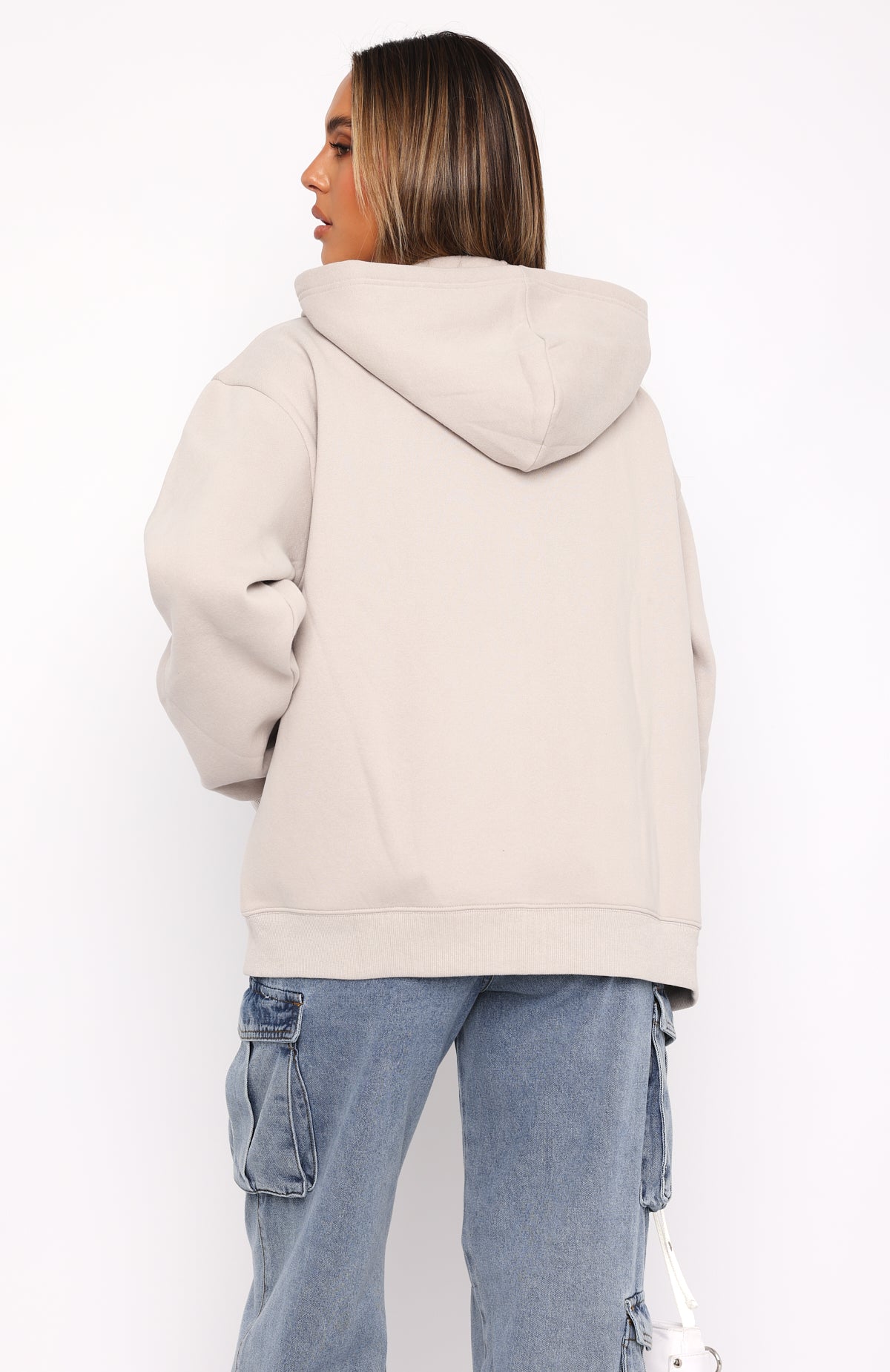 Match My Energy Zip Front Hoodie Moon