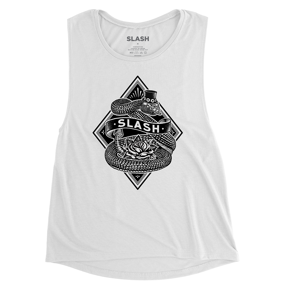 Slash Rose Snake Tank T-Shirt