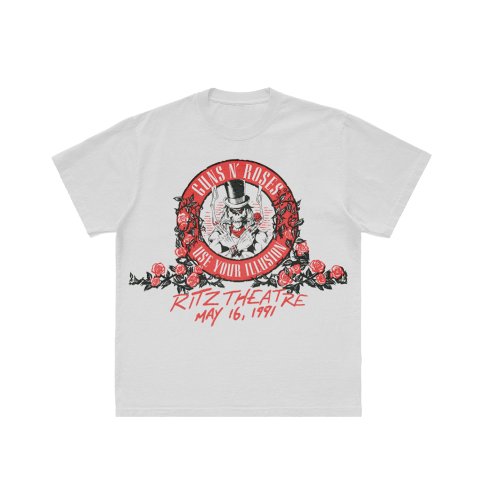 Guns N' Roses Ritz Theatre White T-Shirt