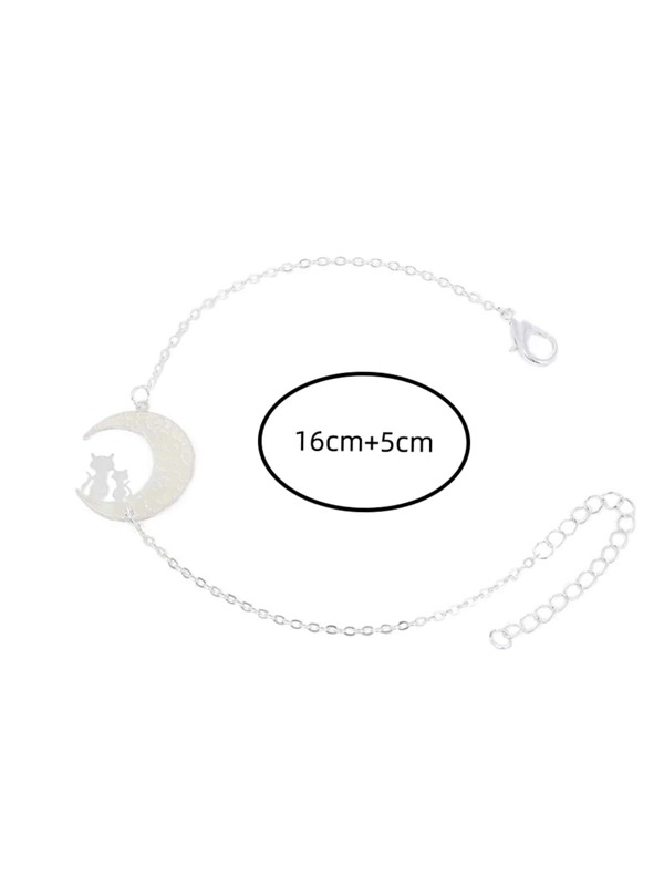 Glow In The Dark Moon Charm Bracelet