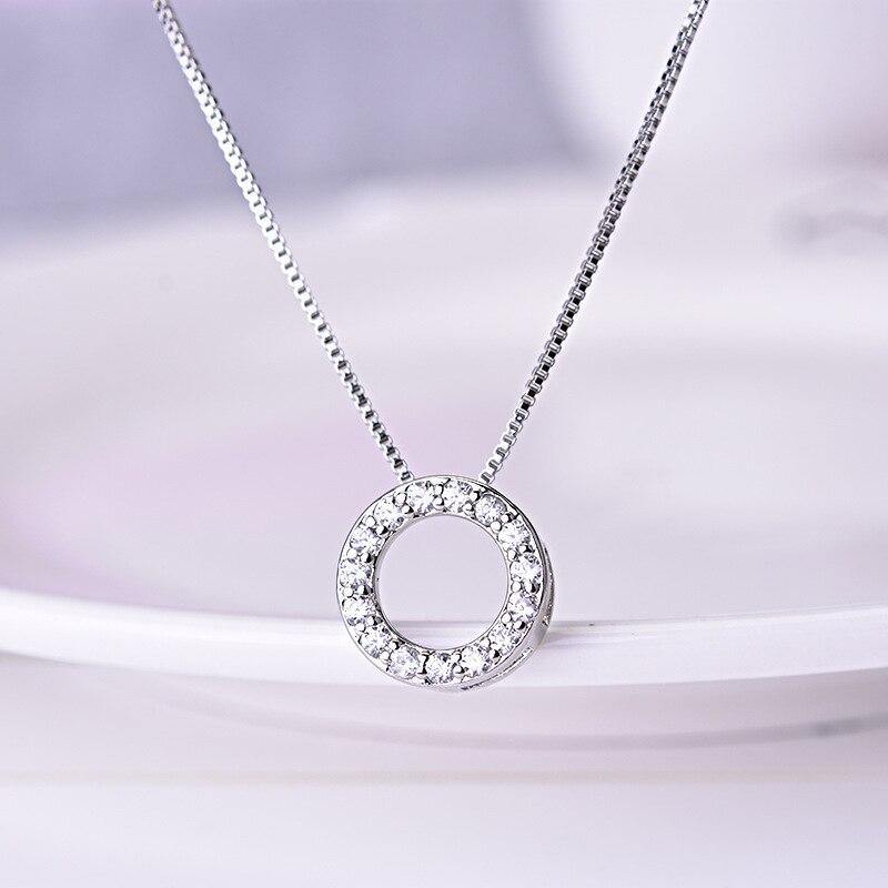 Cubic Zirconia Simple Stylish Clavicle Chain Necklace