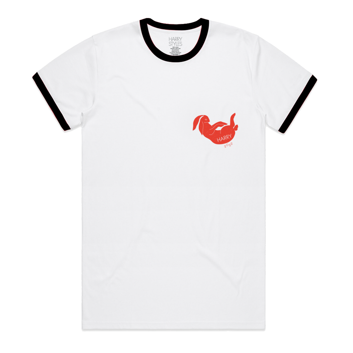 Harry Styles Red Bunny Ringer T-shirt