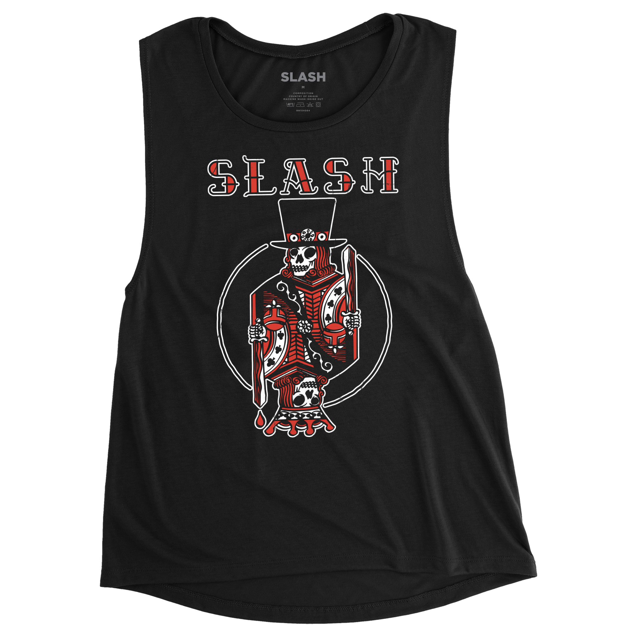 Slash Royalty Ladies Black Muscle Tank T-Shirt