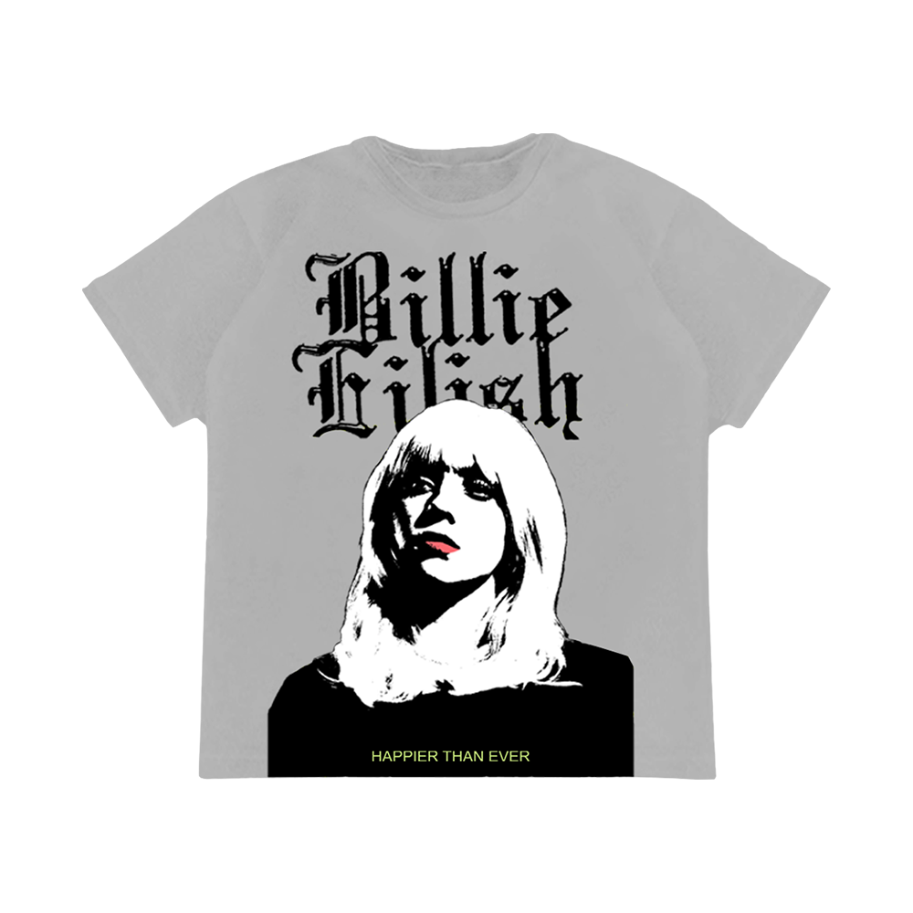 Billie Eilish Look Away Grey T-Shirt