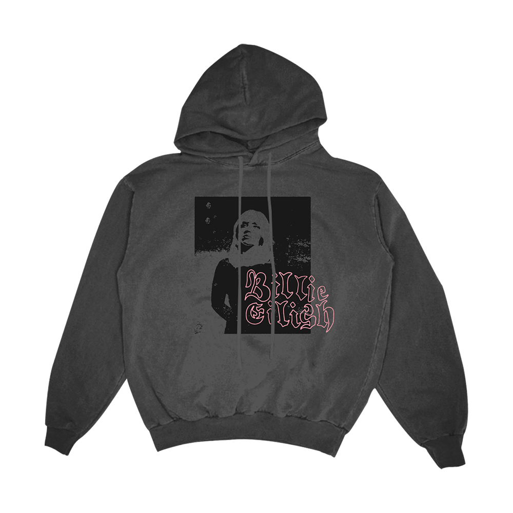 Billie Eilish Warning Grey Hoodie