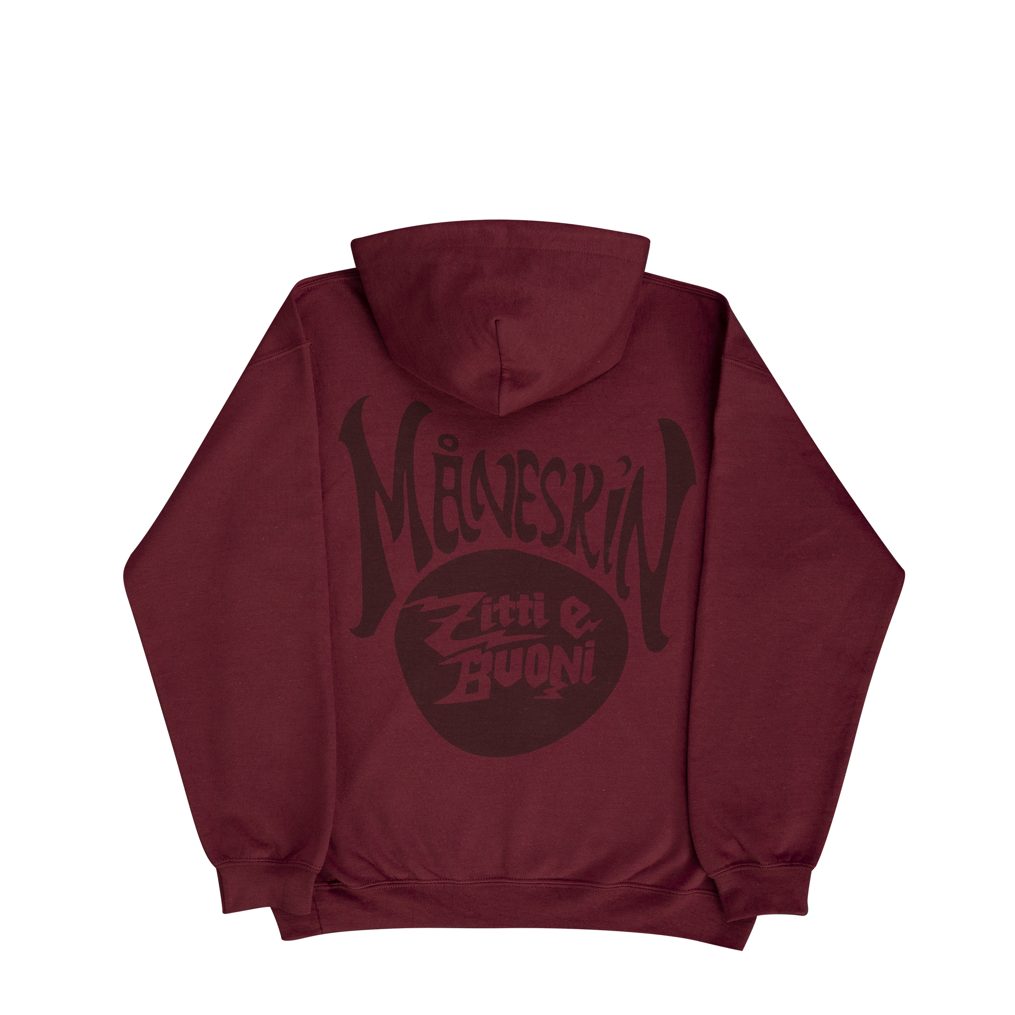 Mneskin  Zitti e Buoni Bordeaux Hoodie