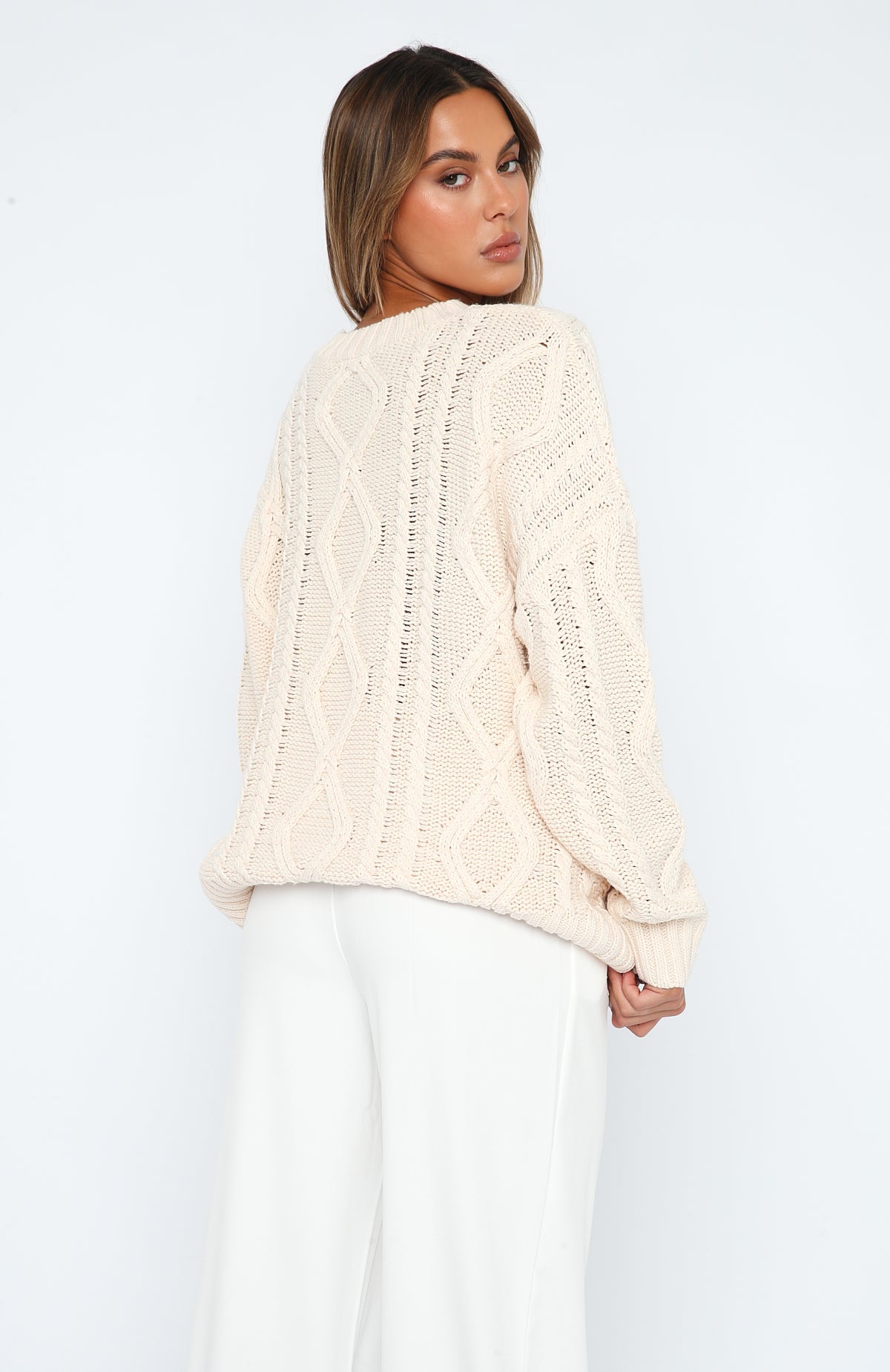 Strong Attraction Knit Sweater Cream
