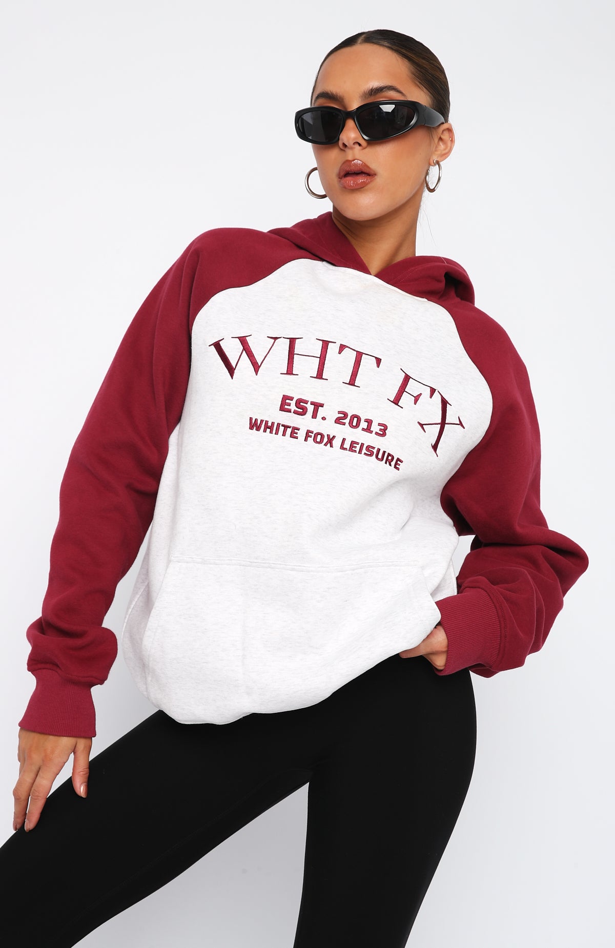 Caught Up On It Oversized Hoodie Grey Marle