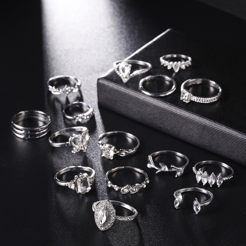 Ladies Metal Joint Ring Set