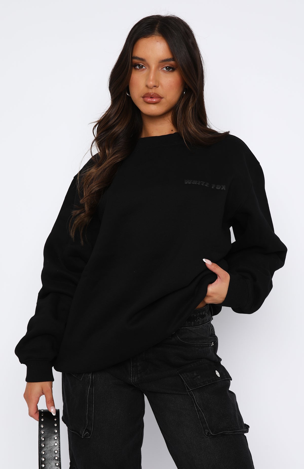 All A Blur Oversized Sweater Black