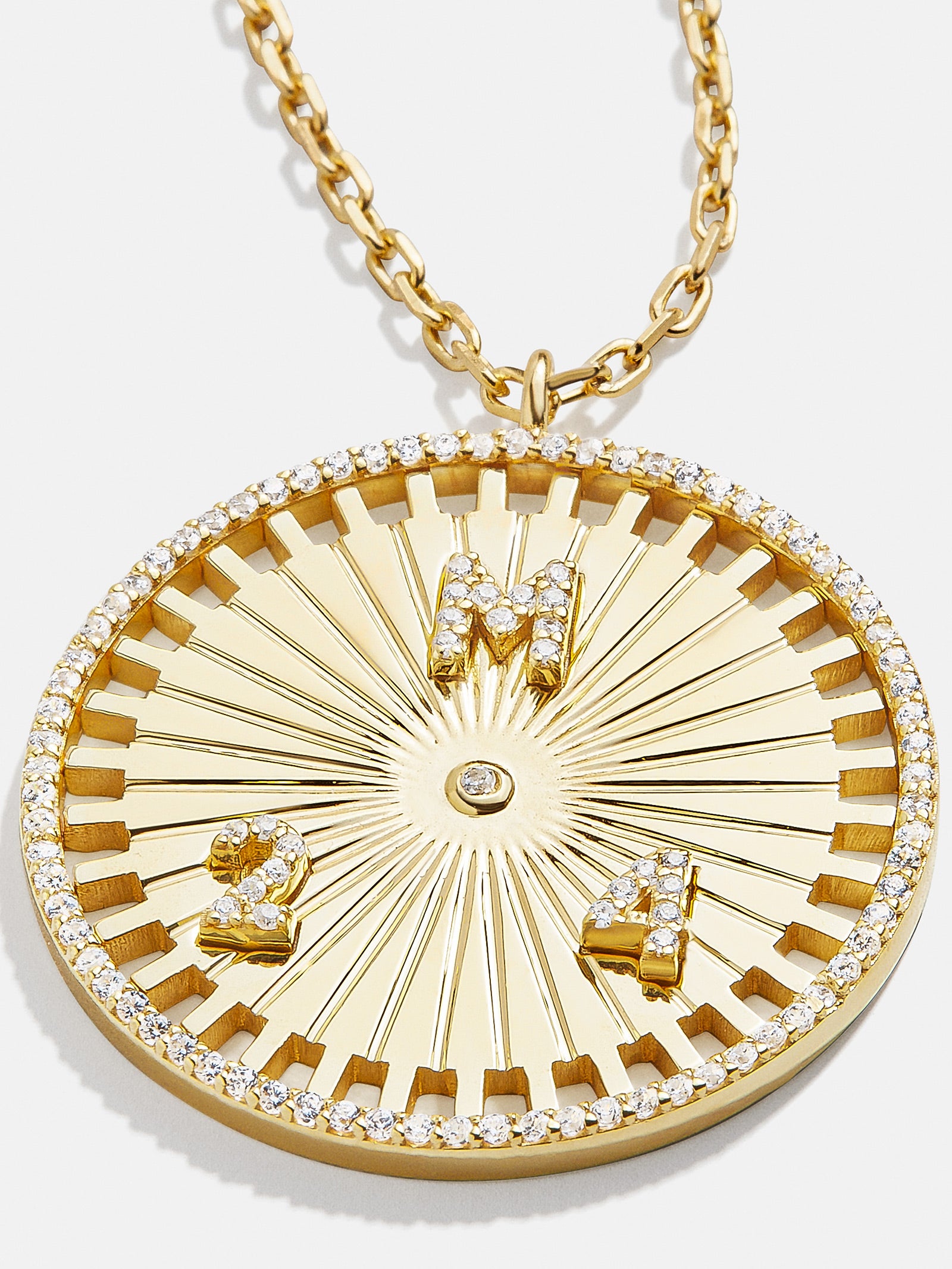 Compass 18K Gold Custom Medallion Necklace