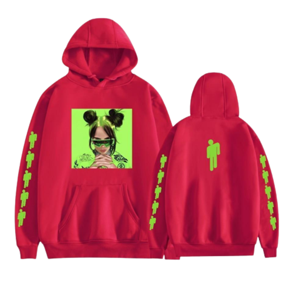 Billie Eilish Hoodie Pullover Oversized Hoodie