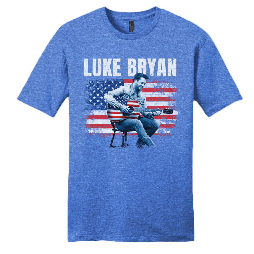 Luke Bryan American Flag T-Shirt