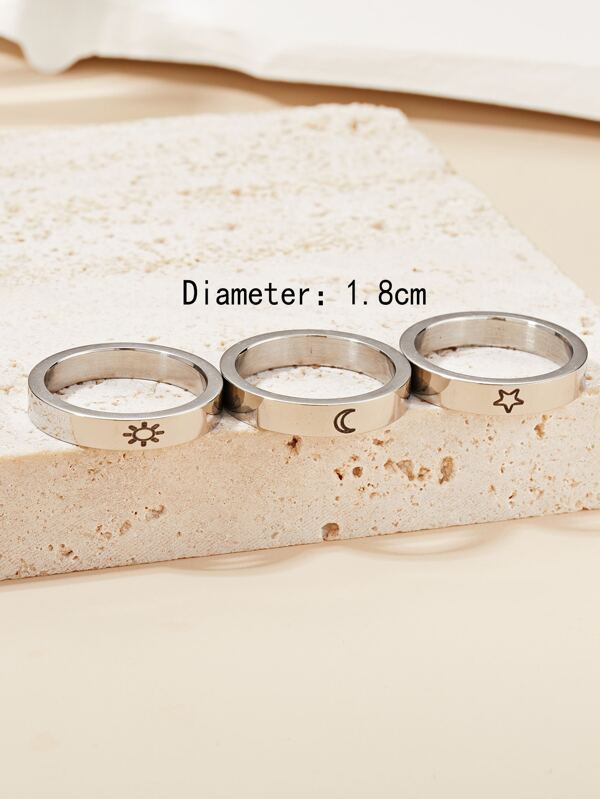 3pcs Stainless Steel Ring