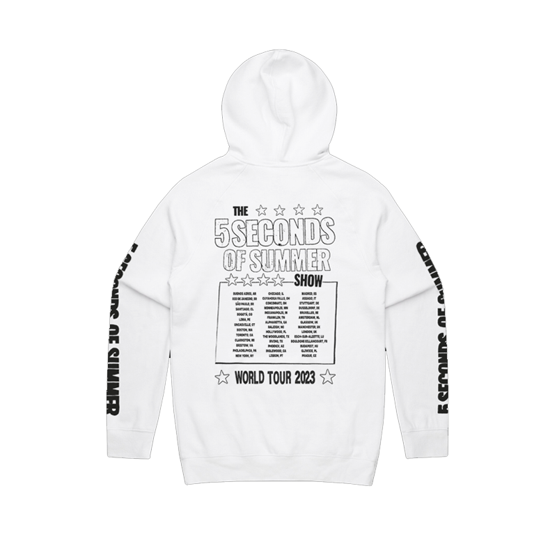 5SOS White Tour Hoodie