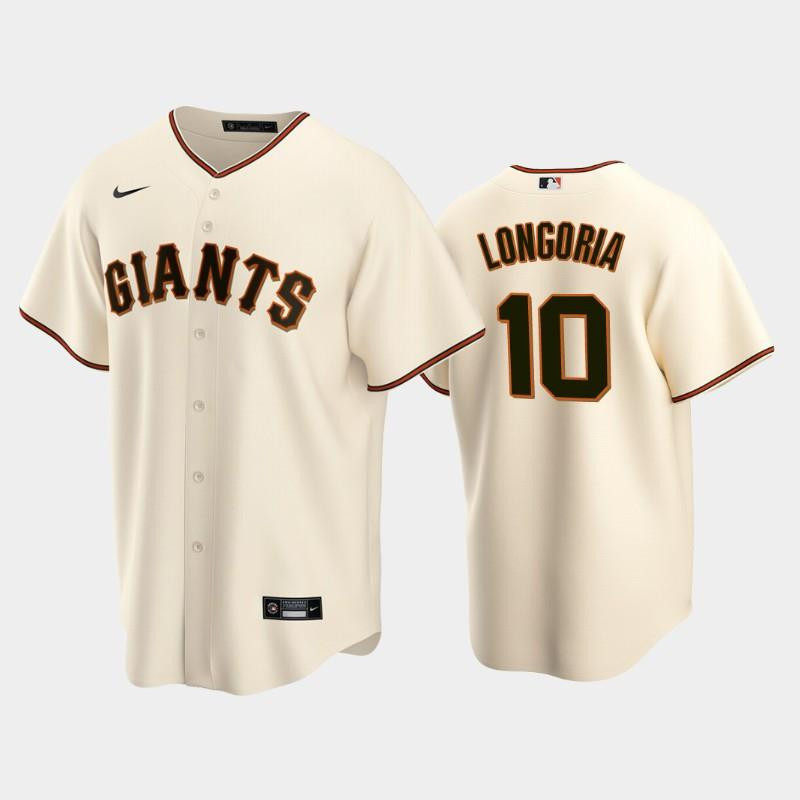 #10 Evan Longoria Cream Home San Francisco Giants MLB Jersey Men's