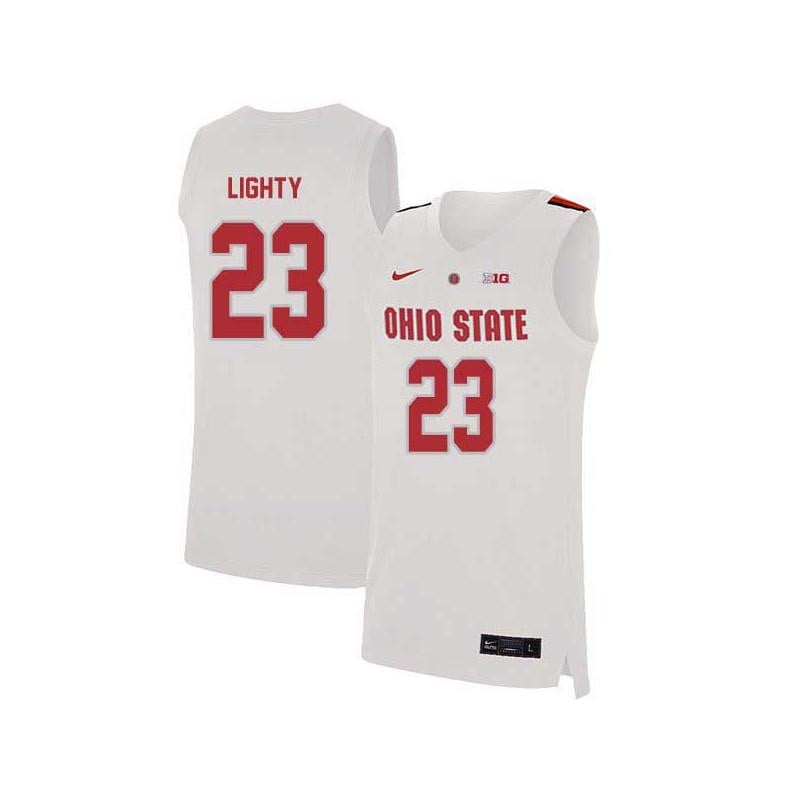 23 David Light White Elite Ohio State Buckeyes NCAA Jersey Men's