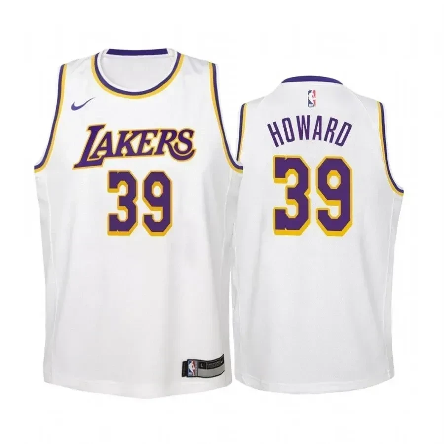 Dwight Howard Los Angeles Lakers Association White NBA Jersey Youth