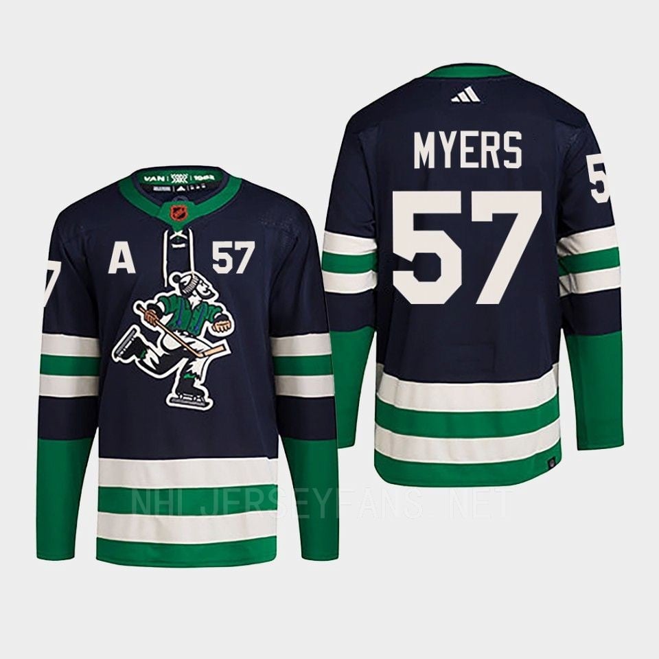 Tyler Myers 57 Reverse Retro 2.0 2022 Vancouver Canucks Navy Primegreen NHL Jersey Men's