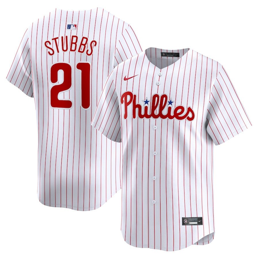 Garrett Stubbs 21 Philadelphia Phillies Home Limited Player White MLB Jersey Men's