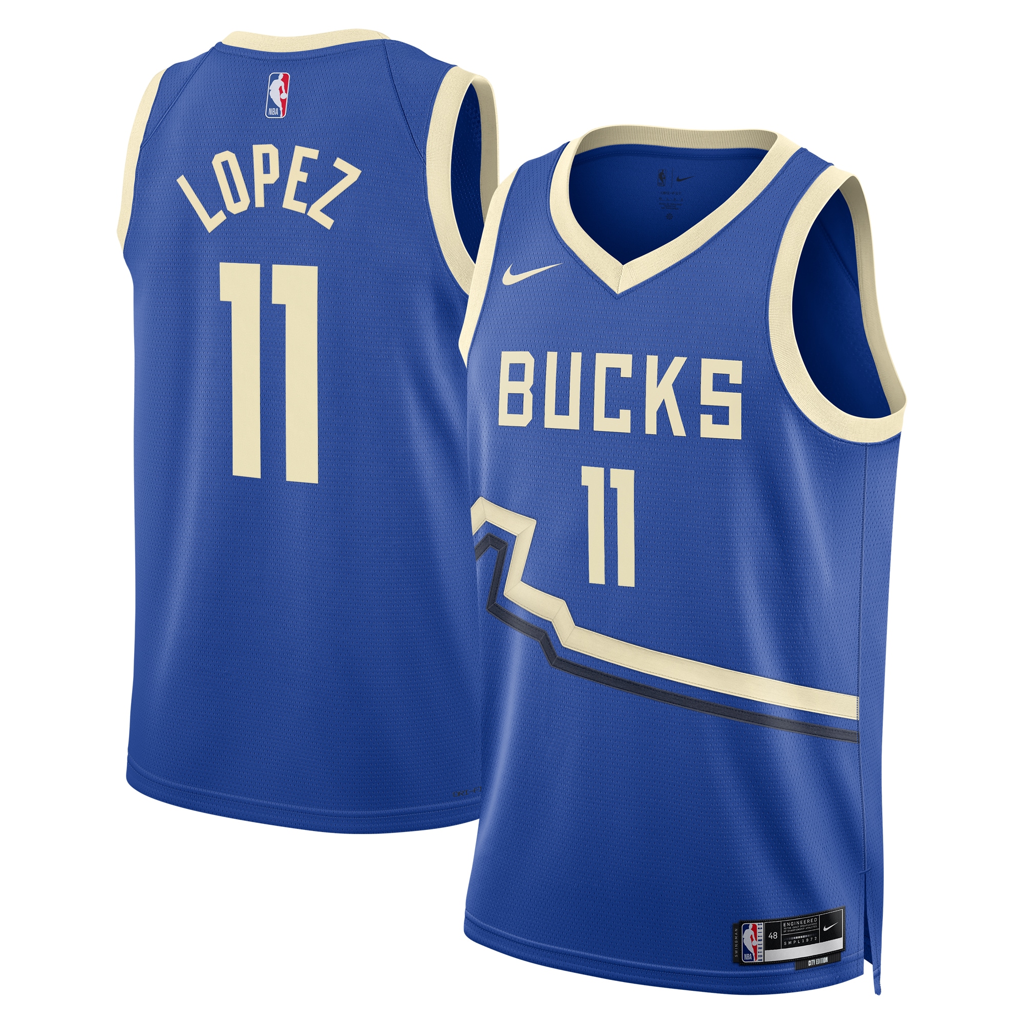 Milwaukee Bucks City Edition Swingman 2024 Royal Brook Lope Unisex NBA Jersey Unisex