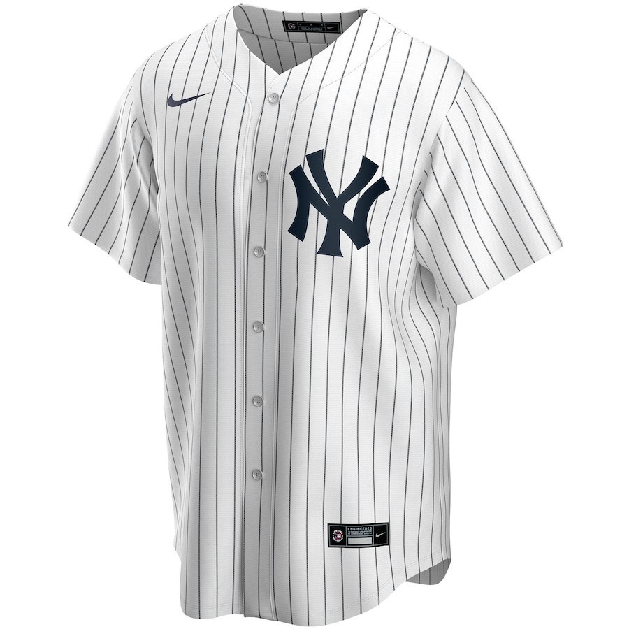 New York Yankees Home Custom White MLB Jersey Men's