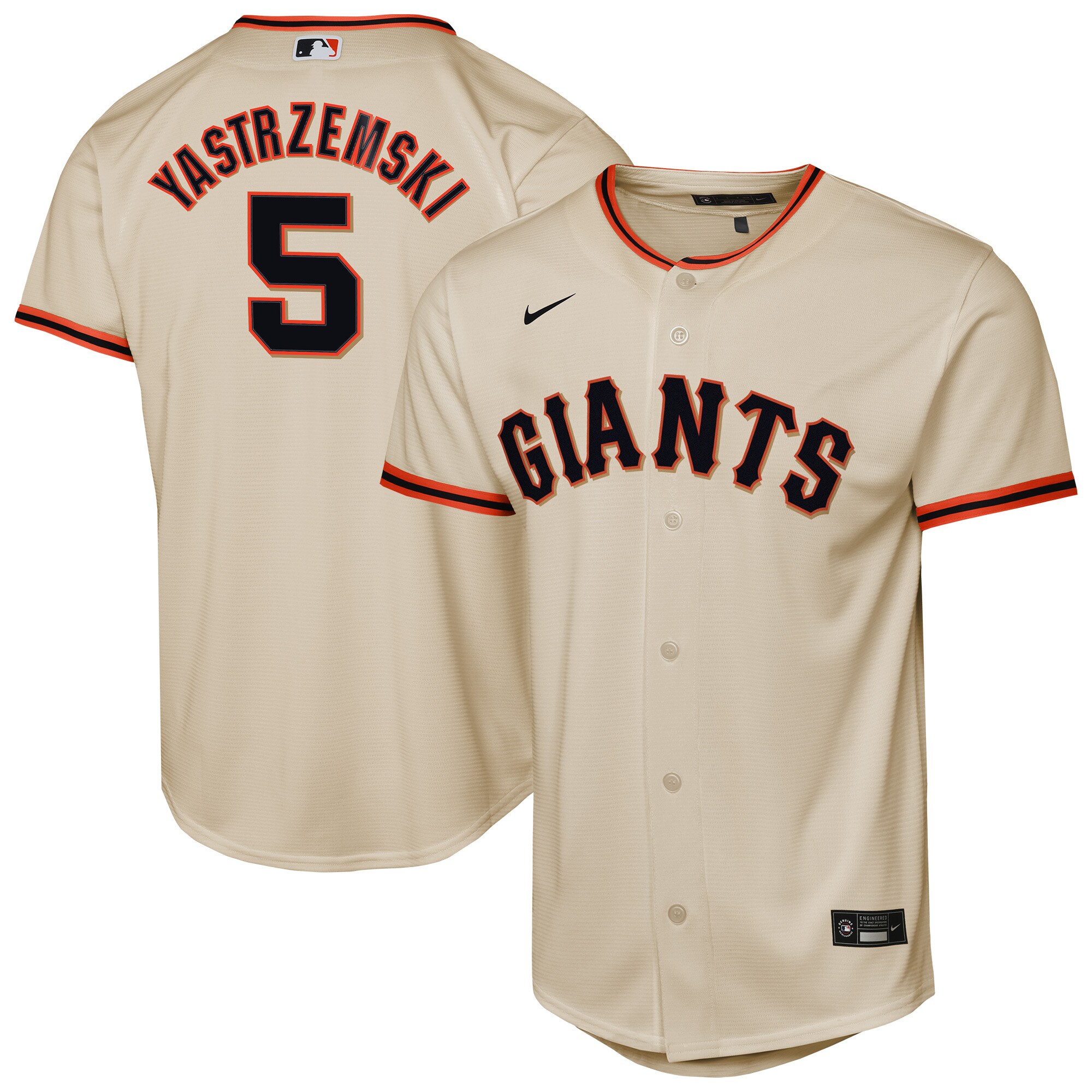 San Francisco Giants Mike Yastrzemski Cream Home Player MLB Jersey Youth