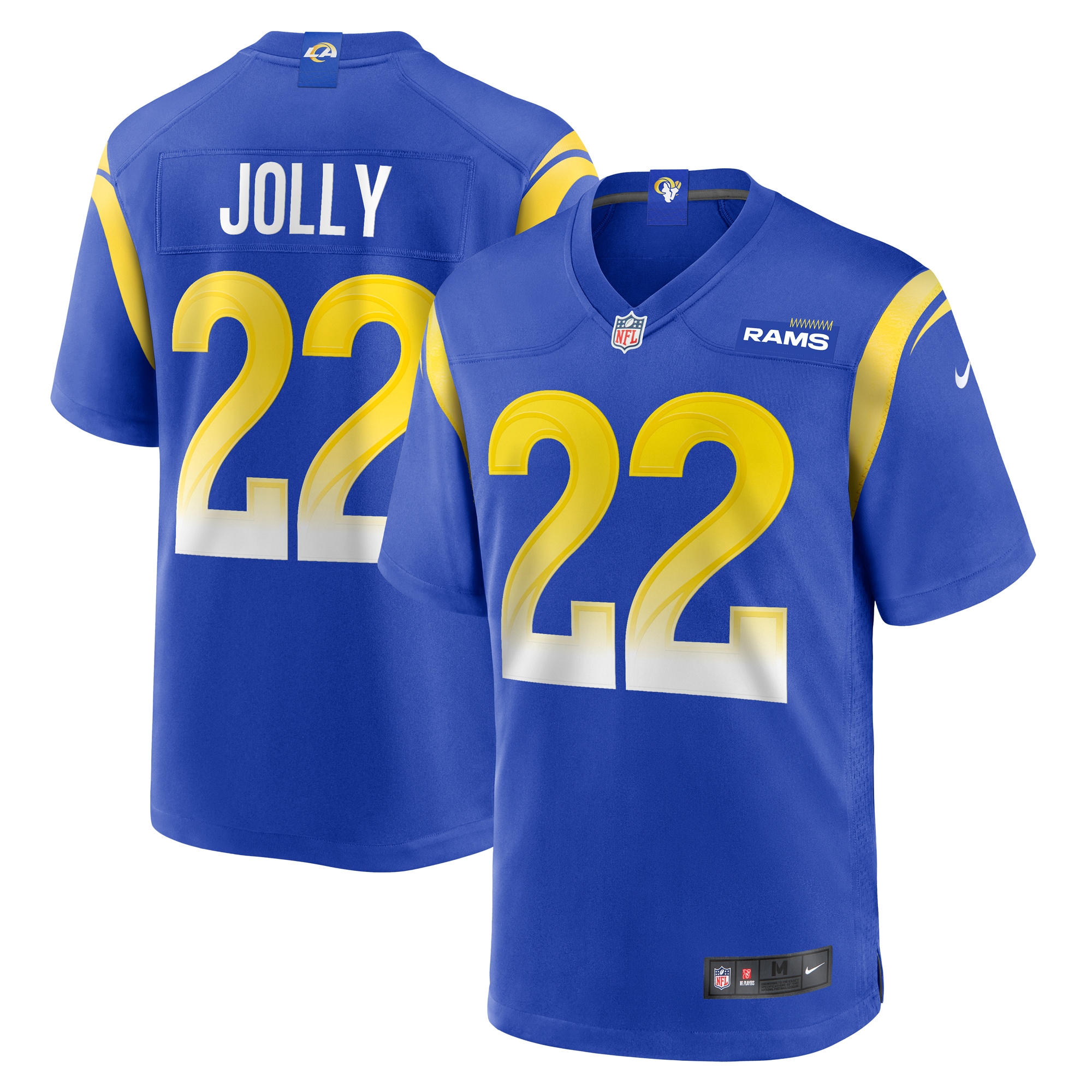 Los Angeles Rams Shaun Jolly Royal Home Game NFL Jersey Men's