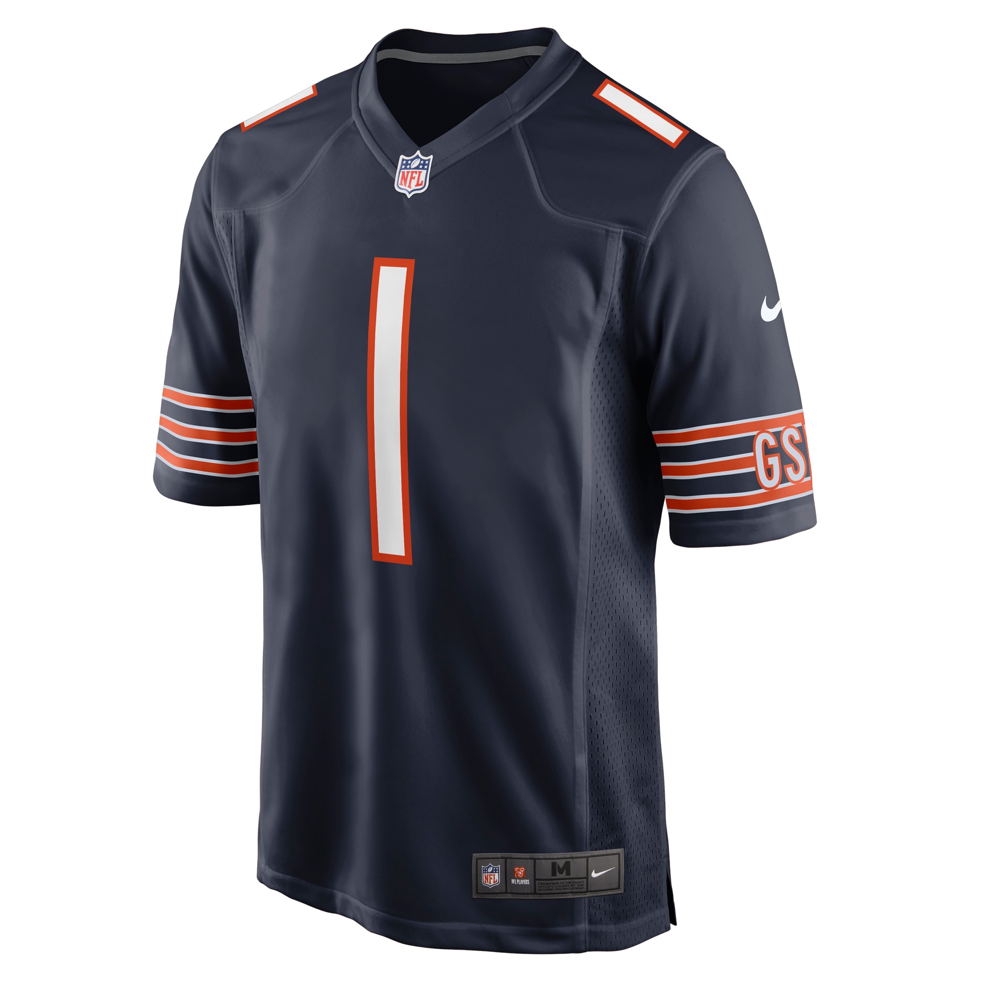 Chicago Bears Number 1 Dad Navy Game NFL Jersey Men's