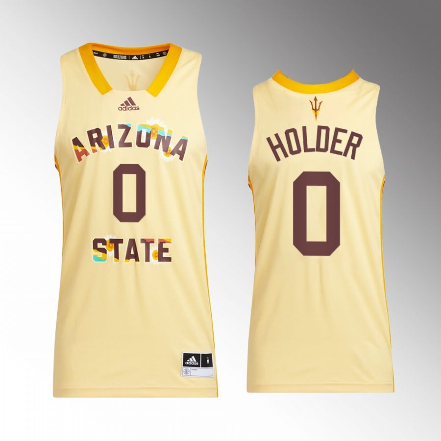 Tra Holder 0 Arizona State Sun Devils Gold Honoring Black Excellence NCAA Jersey Men's