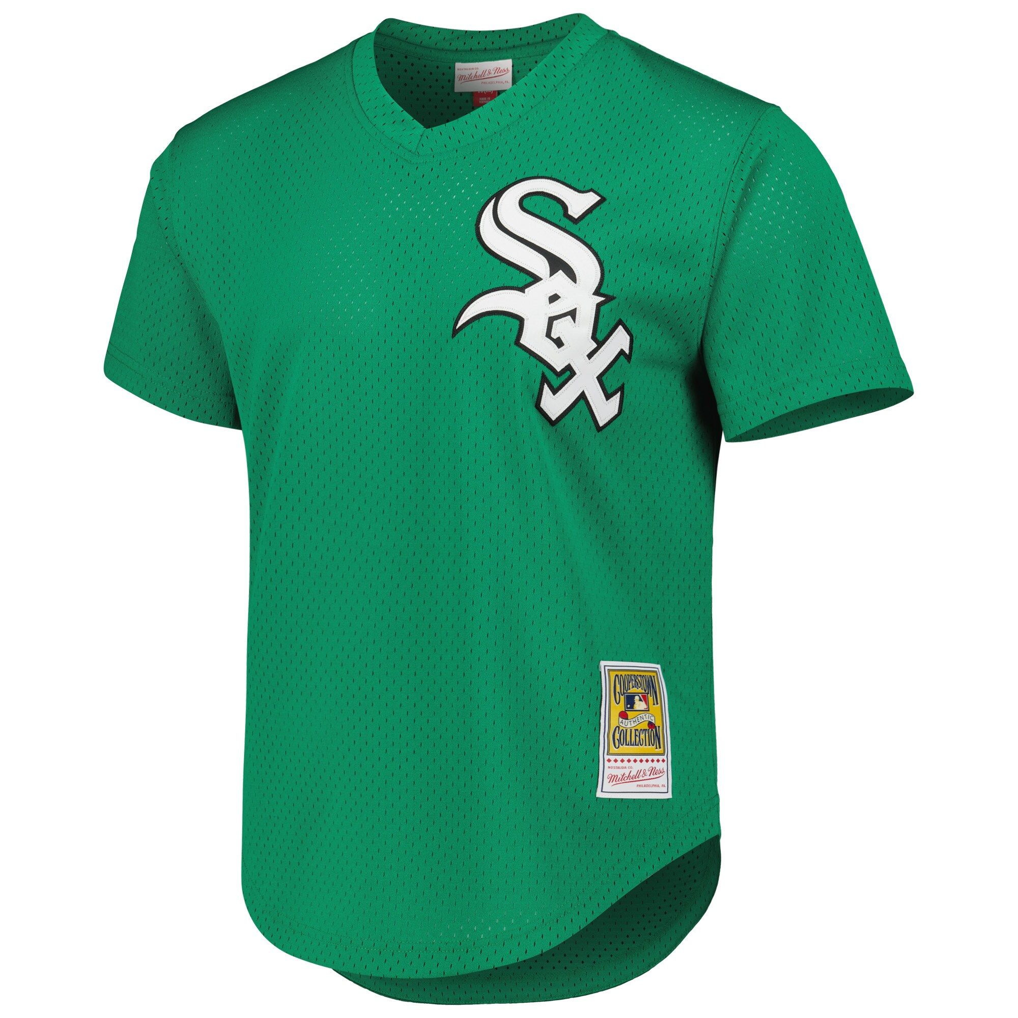 Chicago White Sox Frank Thomas Mitchell Ness Green Cooperstown Collection St. Patrick's Day 1996 Batting Practice MLB Jersey Men's