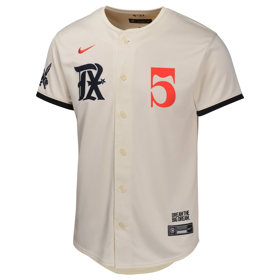 Corey Seager 5 Texas Rangers City Connect Limited Natural MLB Jersey Youth