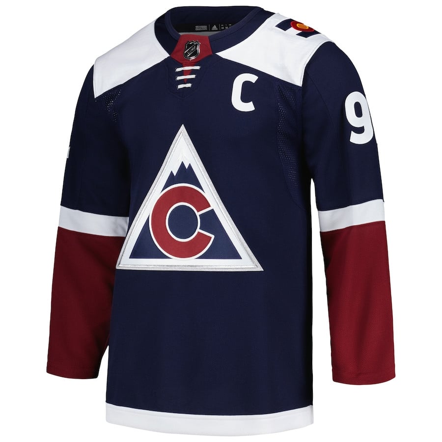 Gabriel Landeskog 92 Colorado Avalanche Alternate Primegreen Navy NHL Jersey Men's