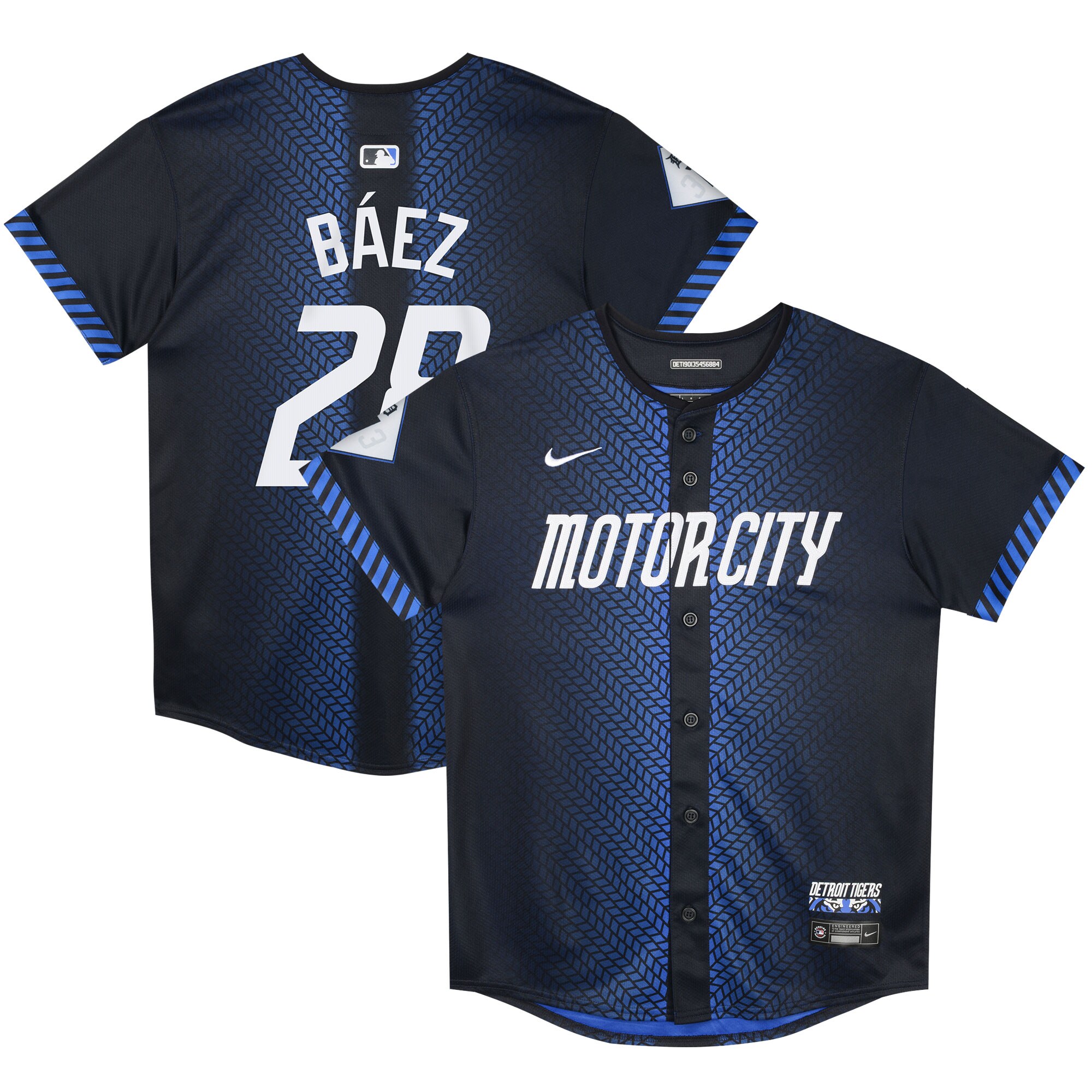 Preschool Detroit Tigers Javier Baez Navy 2024 City Connect Limited MLB Jersey Men's