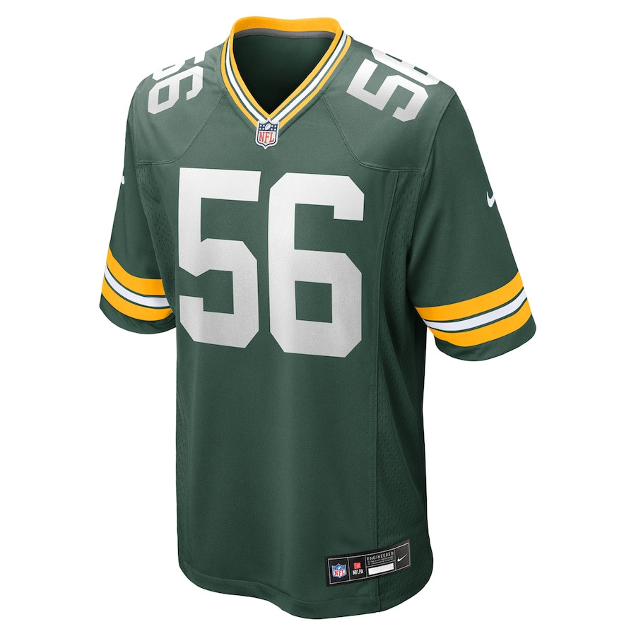 Edgerrin Cooper 56 Green Bay Packers Game Green NFL Jersey Men's