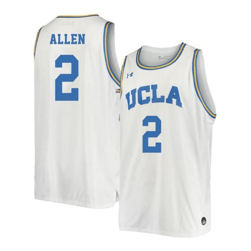 2 Noah Alle White Retro Elite UCLA Bruins NCAA Jersey Men's