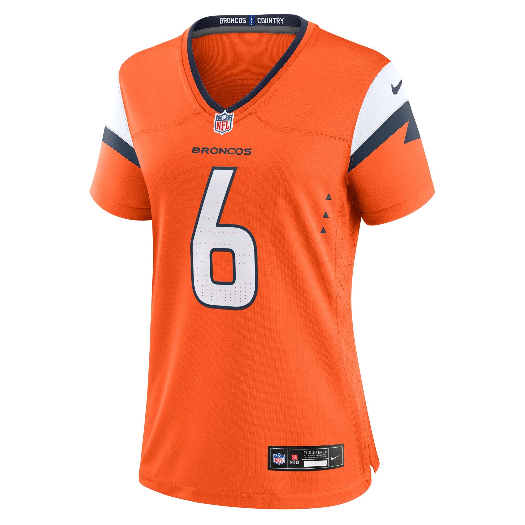 Denver Broncos P.J. Locke Orange Team Game NFL Jersey Women's