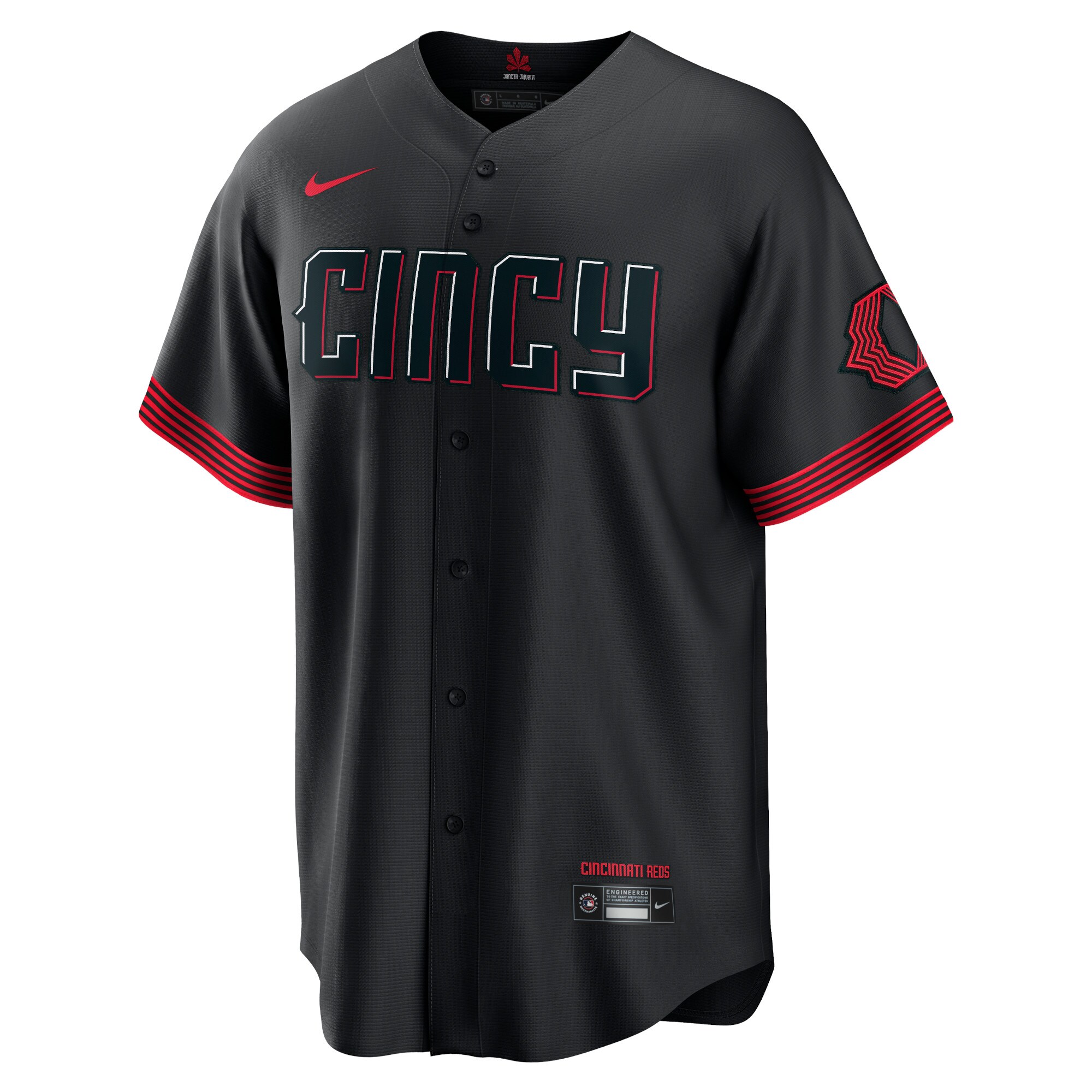 Cincinnati Reds Black City Connect MLB Jersey Men's