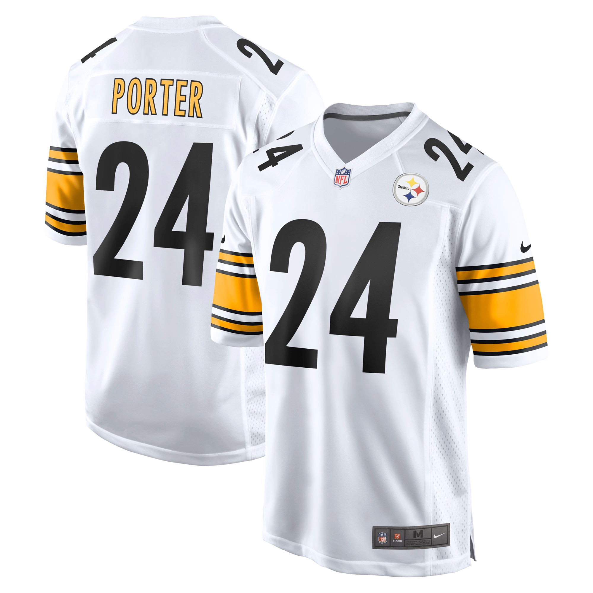 Pittsburgh Steelers Joey Porter Jr. White Away Game NFL Jersey Men's