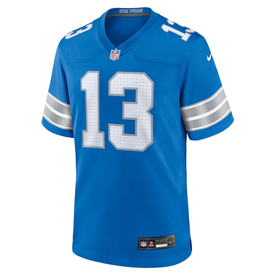 Craig Reynolds 13 Detroit Lions Team Game Blue NFL Jersey Men's